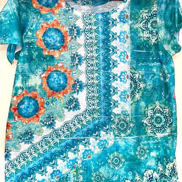 Time and Tru Cold Shoulder Tunic SzS - Picture 2 of 7